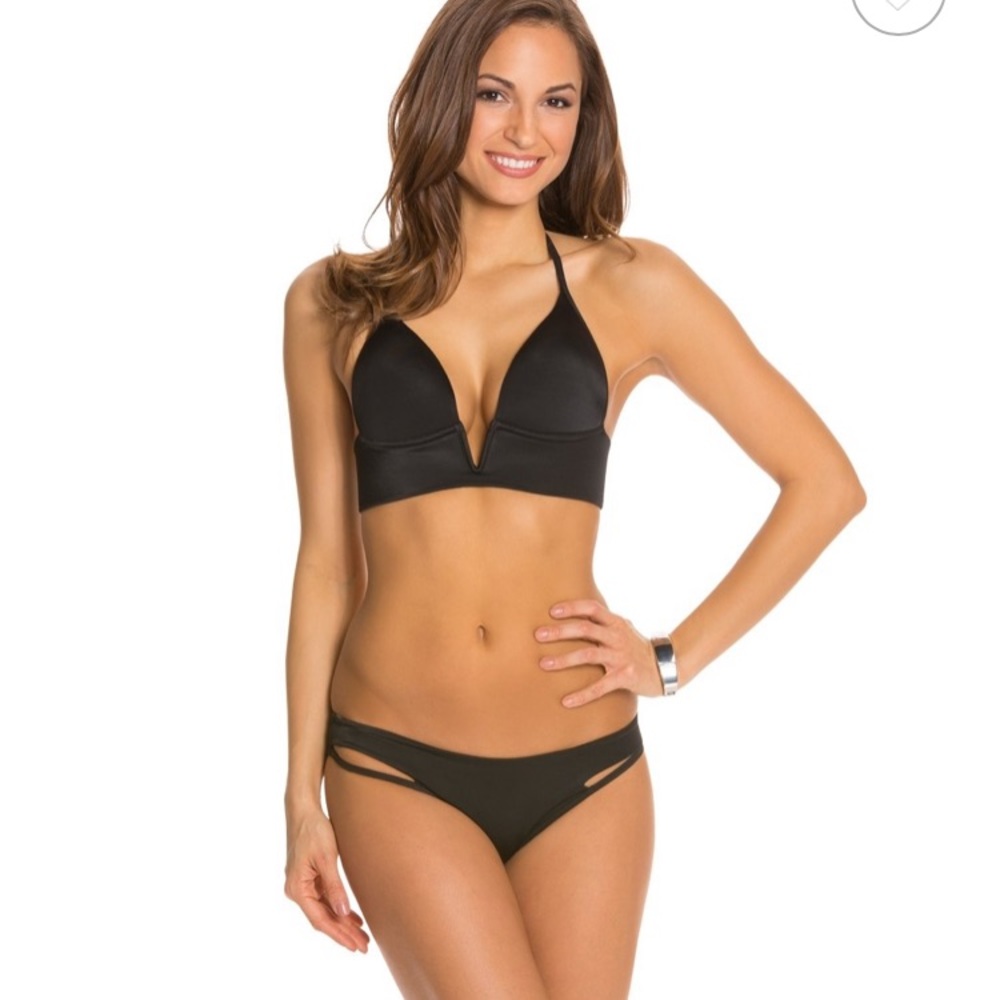 Peixoto Plunge Bikini - Black